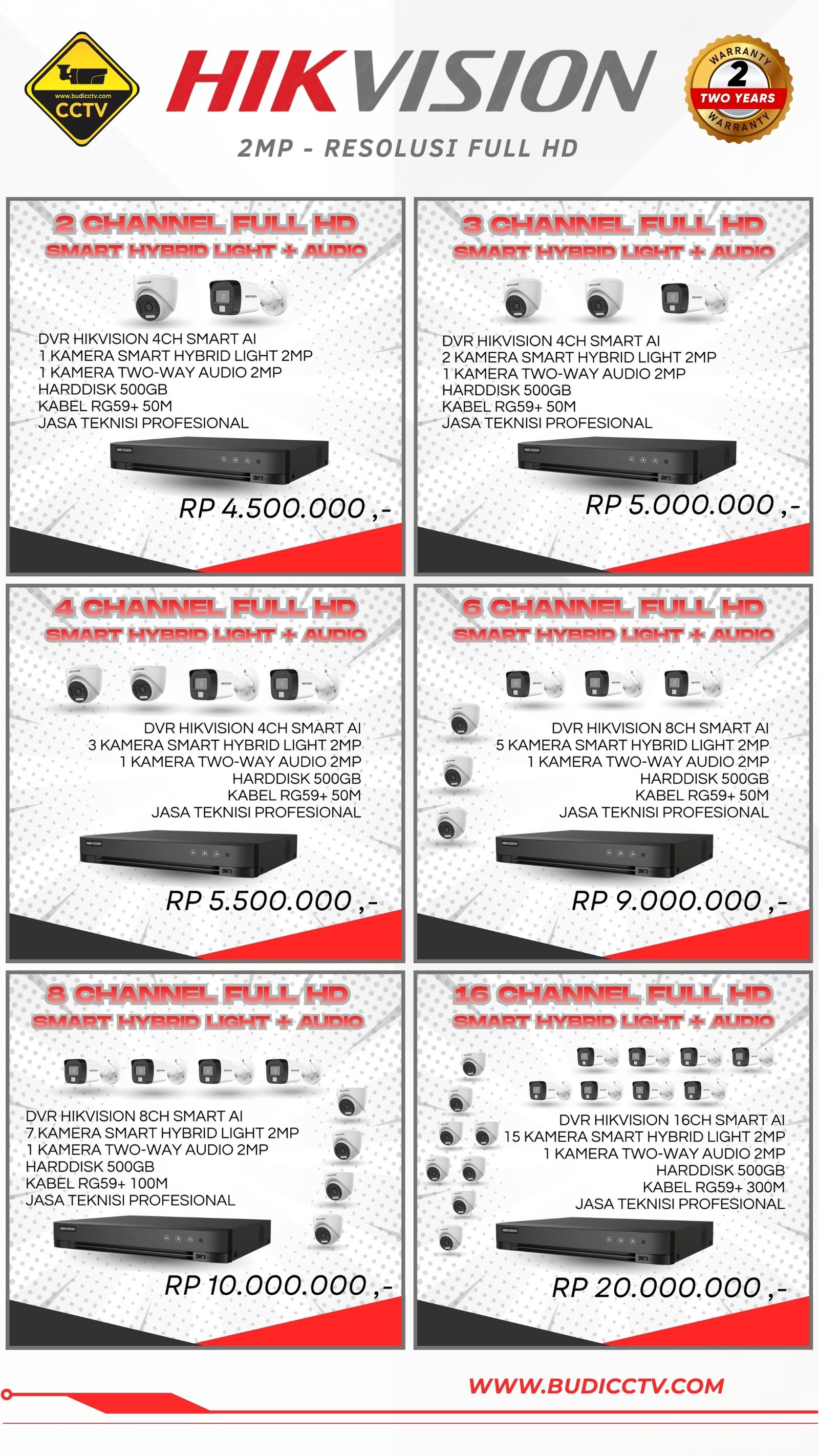 Harga 1 - Budi CCTV