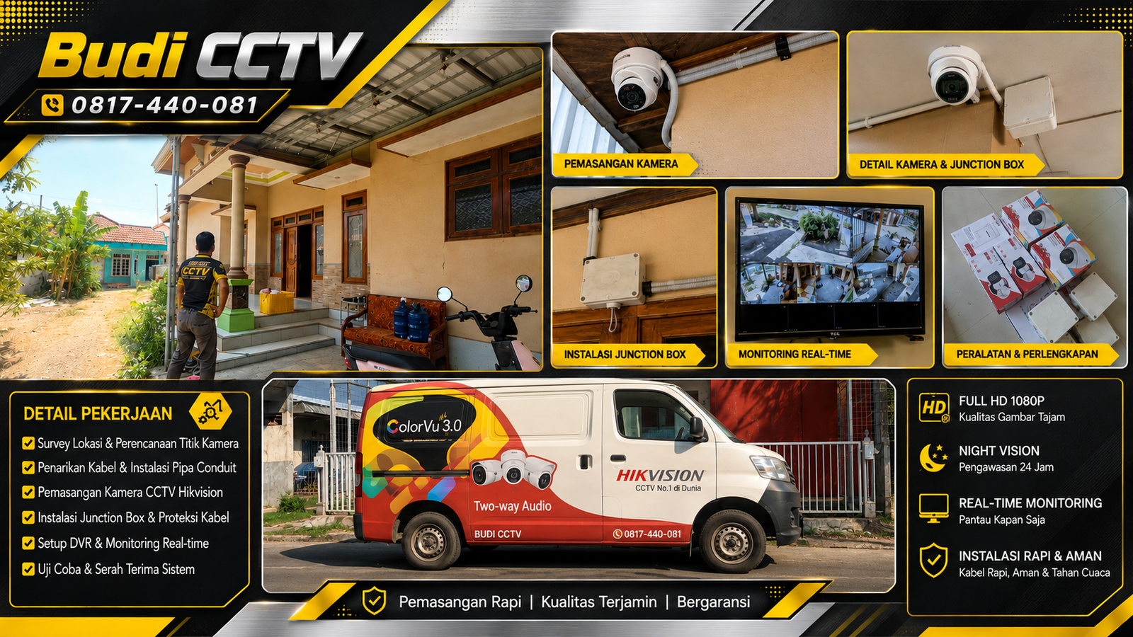 Instalasi CCTV Hikvision Two Way Audio di Pemalang, Kini Lebih Mudah Dipakai