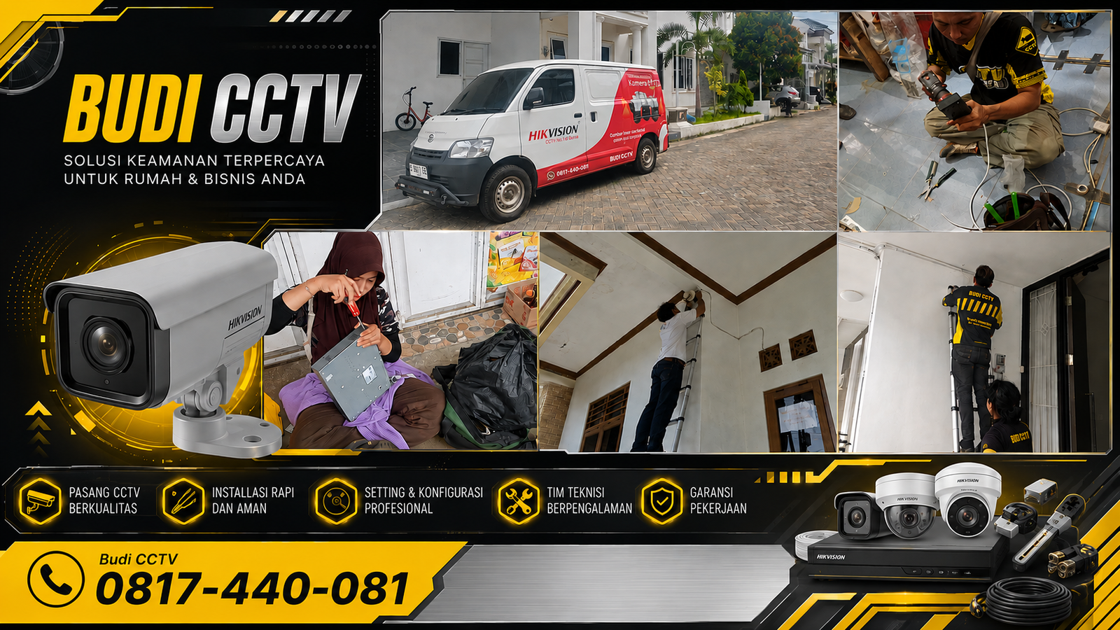 Instalasi CCTV Hikvision di Pemalang, Didukung Layanan Purna Jual
