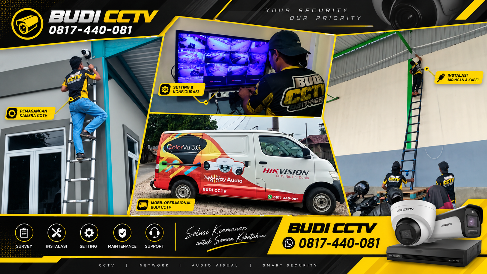 Instalasi CCTV Hikvision di Pabrik Pemalang, Teknologi Pengawasan Adaptif
